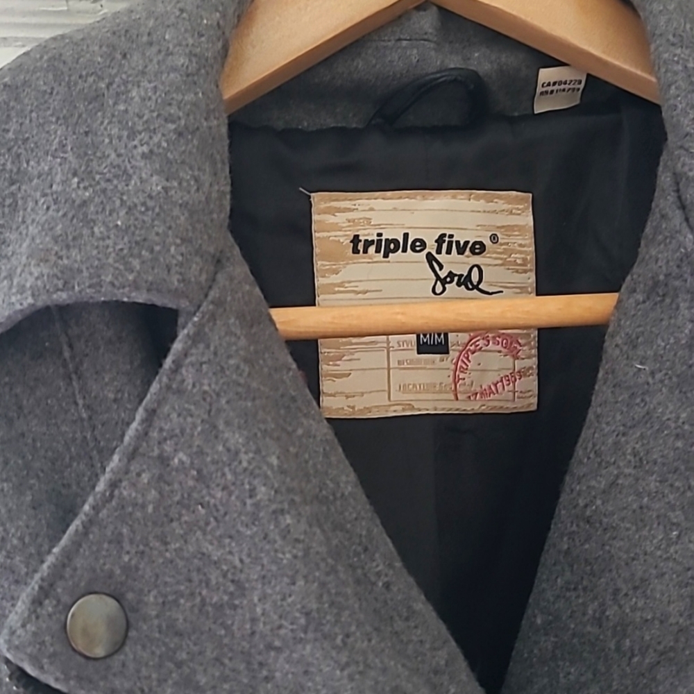 Triple Five Soul Wool Moto Jacket